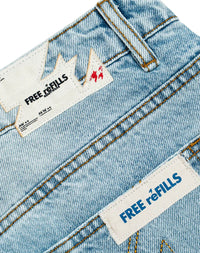 Cathedral Denim Shorts Blue