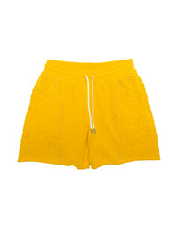 Cathedral Fleece Shorts Yellow