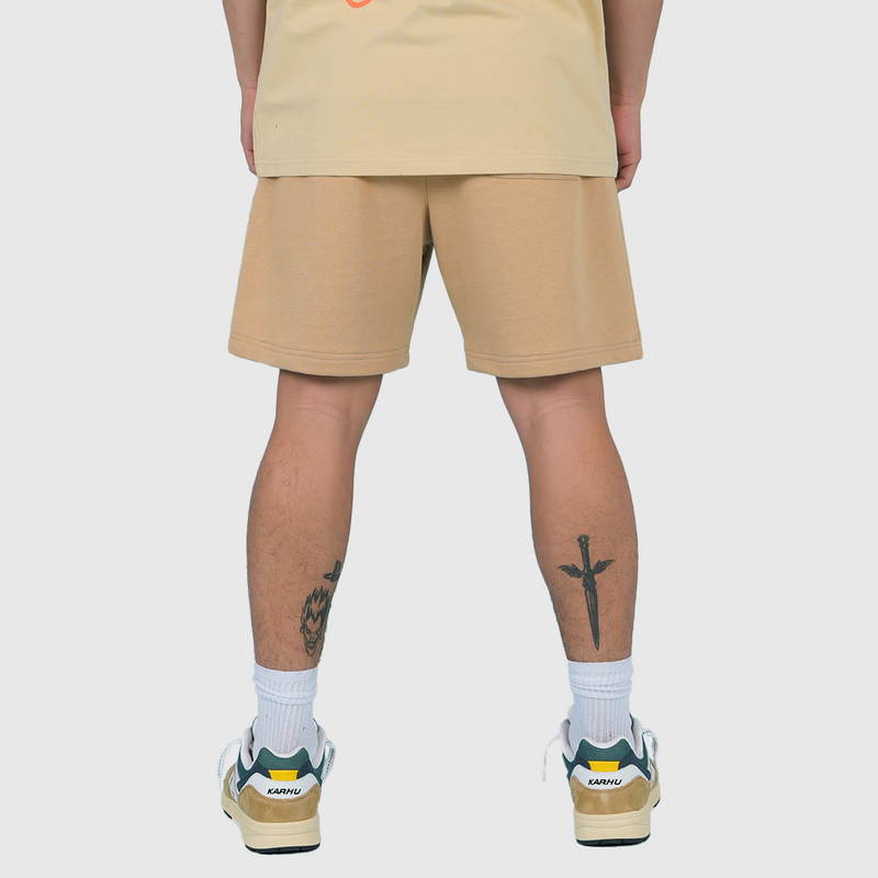 SCRIPT FRENCH TERRY SHORTS CREAM