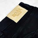 Flared Fit Denim Jet Black