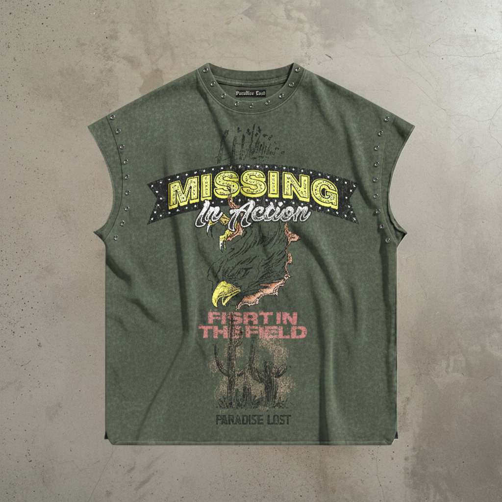 Destruction Theory Cut Off Tee - Olive