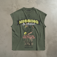 Destruction Theory Cut Off Tee - Olive