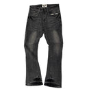 Flared Fit Denim Grey Sand