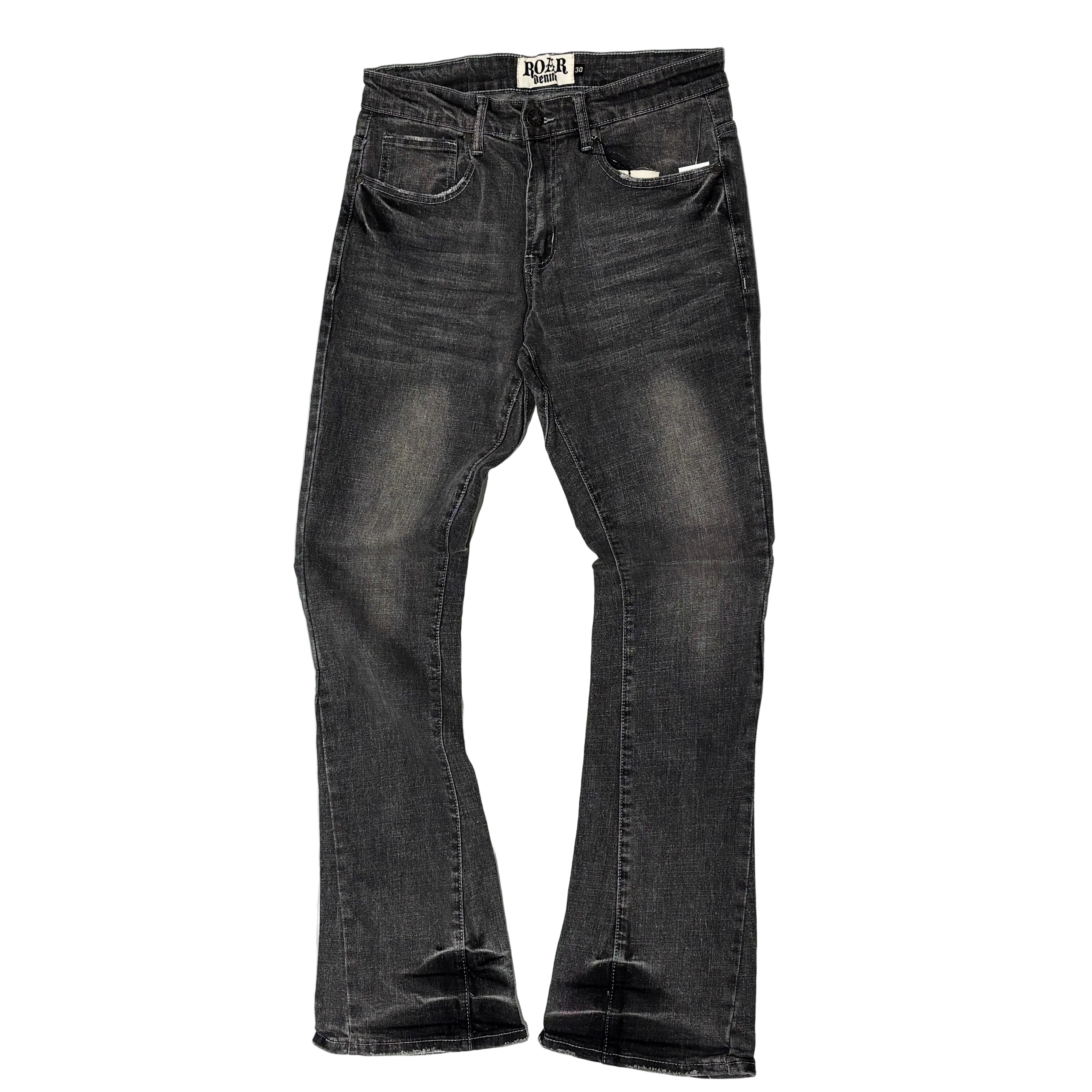 Flared Fit Denim Grey Sand