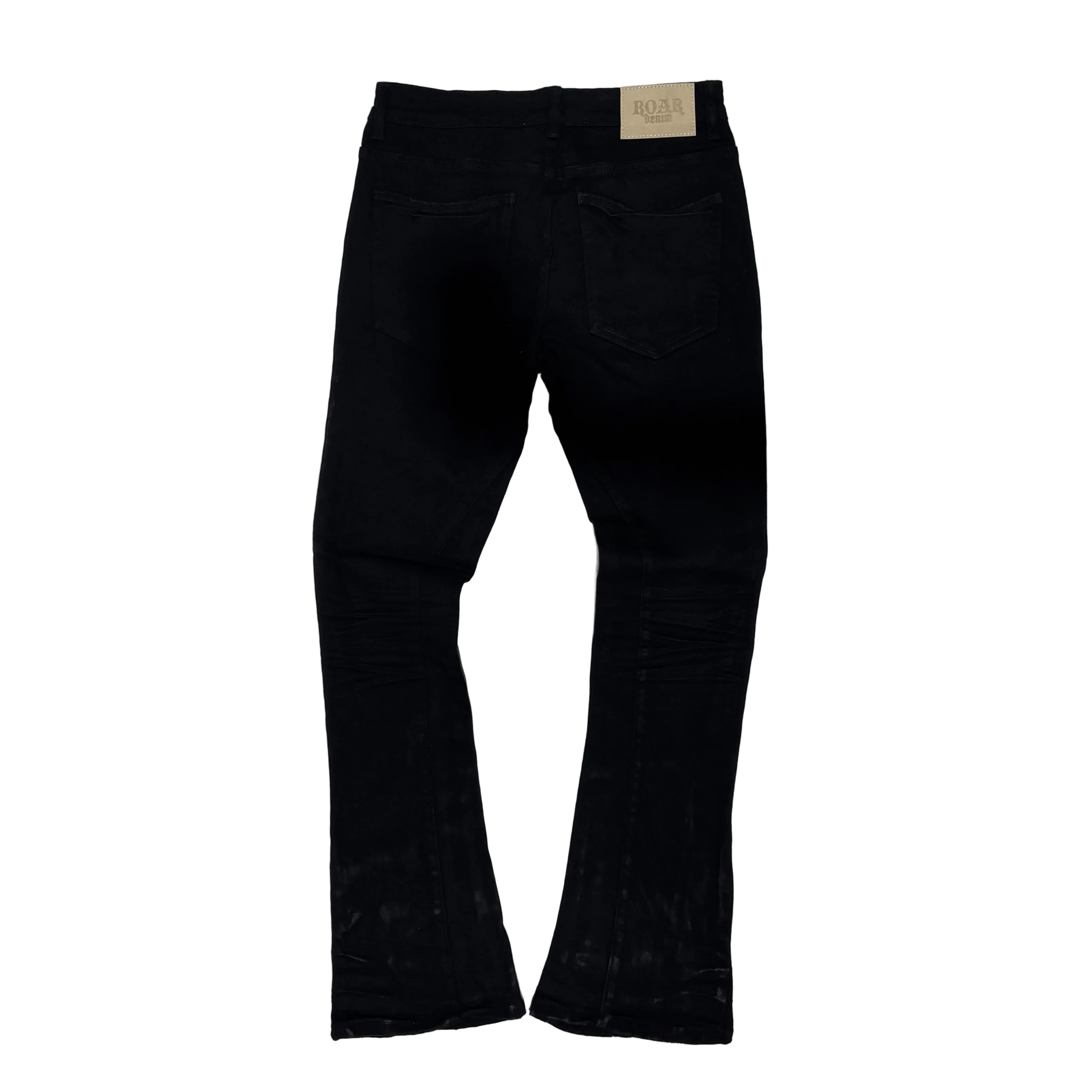 Flared Fit Denim Jet Black