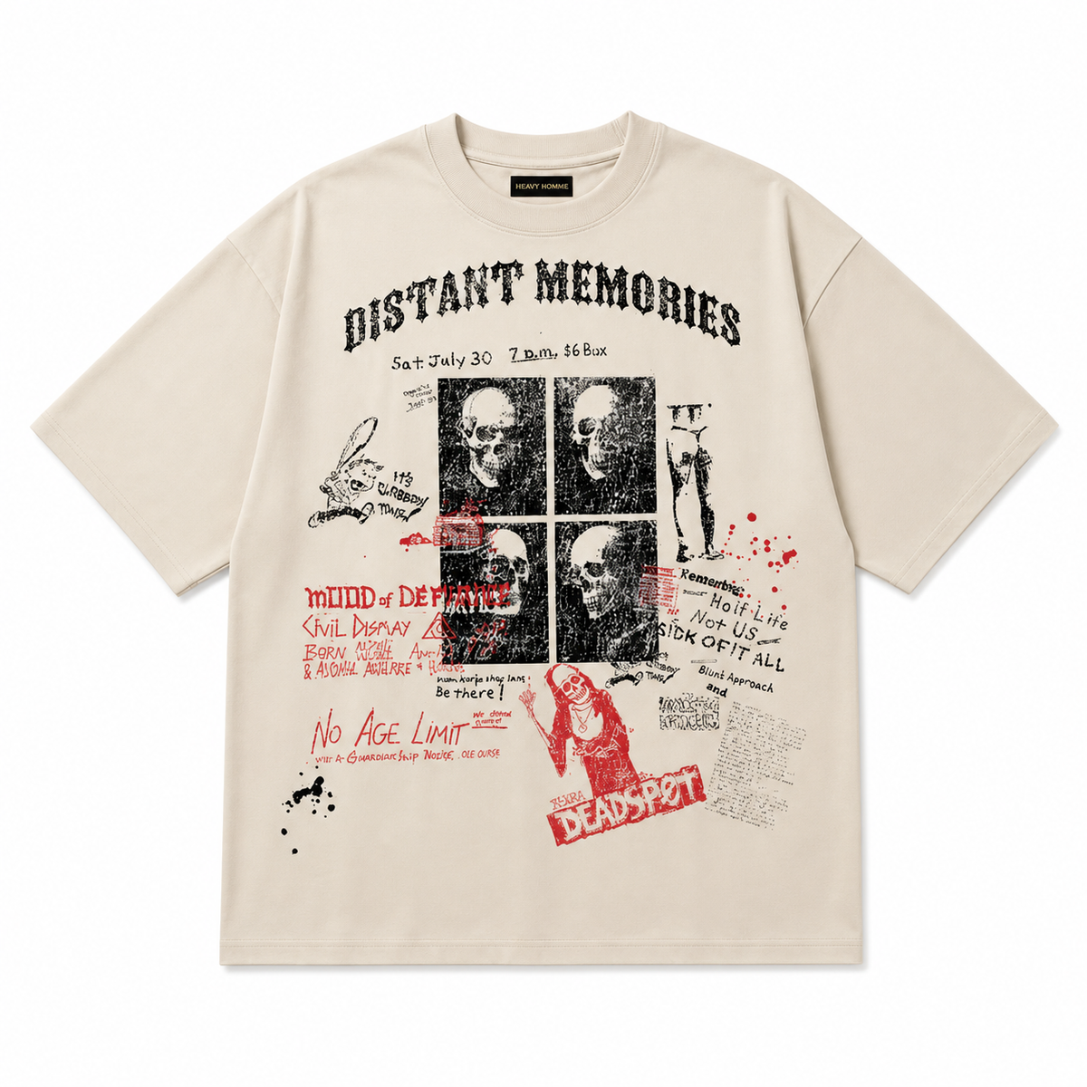 CIVIL DISMAY TEE - NATURAL