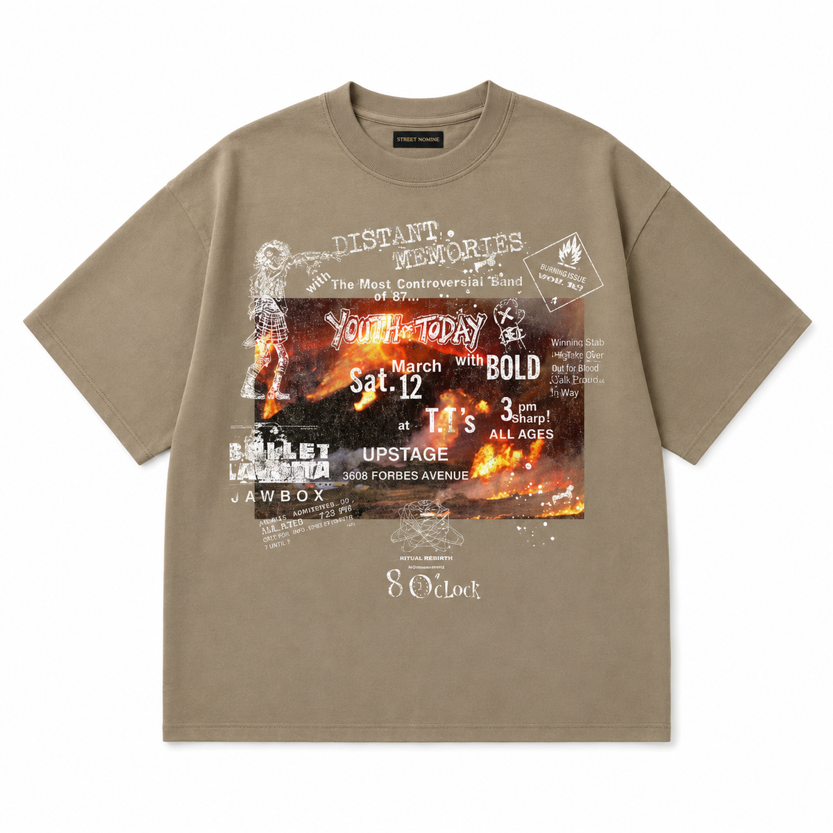 UPSTAGE TEE - OLIVE