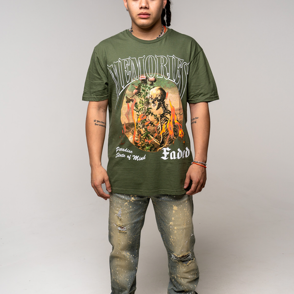 Memories Tee Olive