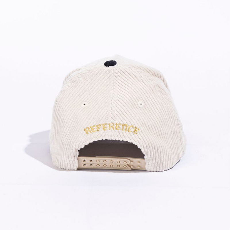 PARADISE LA CORDUROY HAT  CREAM/BLACK/PINK