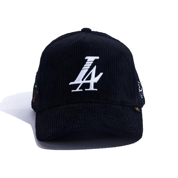 PARADISE LA CORDUROY HAT  BLACK