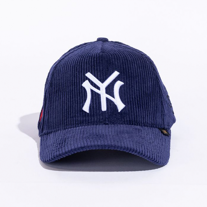 NY CORDUROY HAT NAVY