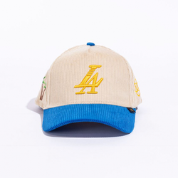 PARADISE LA CORDUROY HAT CREAM/BLUE/YELLOW