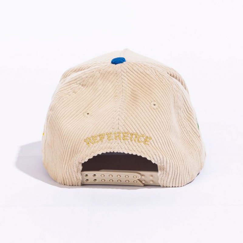 PARADISE LA CORDUROY HAT CREAM/BLUE/YELLOW