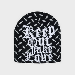 KEEP OUT BEANIE BLACK