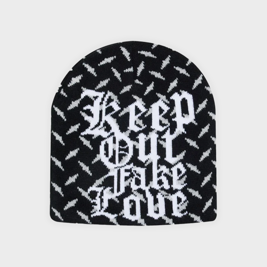 DIAMOND CUT BEANIE BLACK