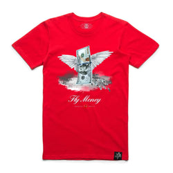 FLY MOENY TEE  RED