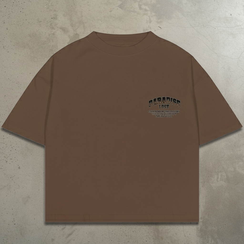 Barbed Roses Tee - Mocha