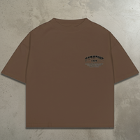 Barbed Roses Tee - Mocha
