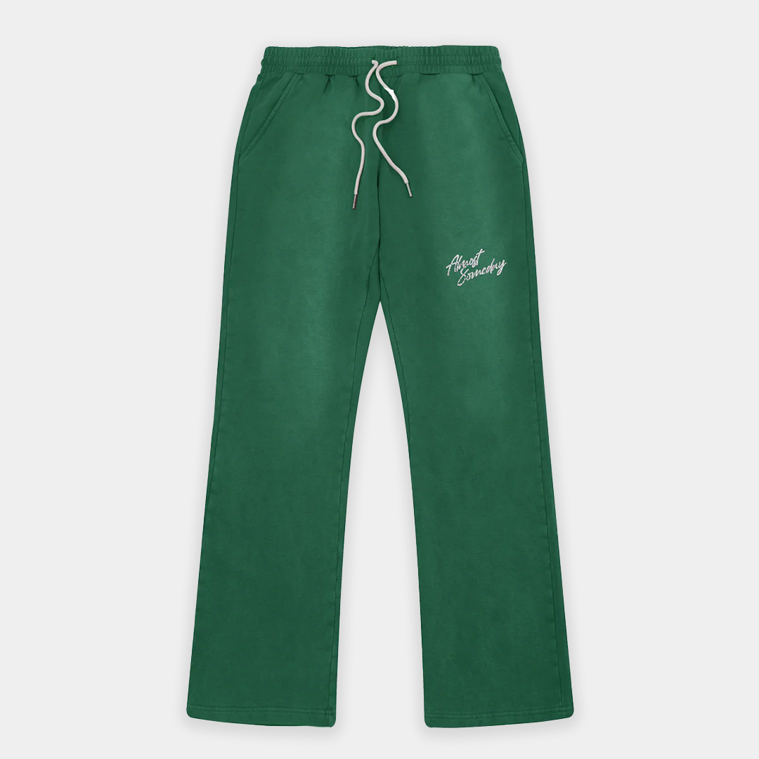 Signature Sun Faded Flare Sweatpants Green