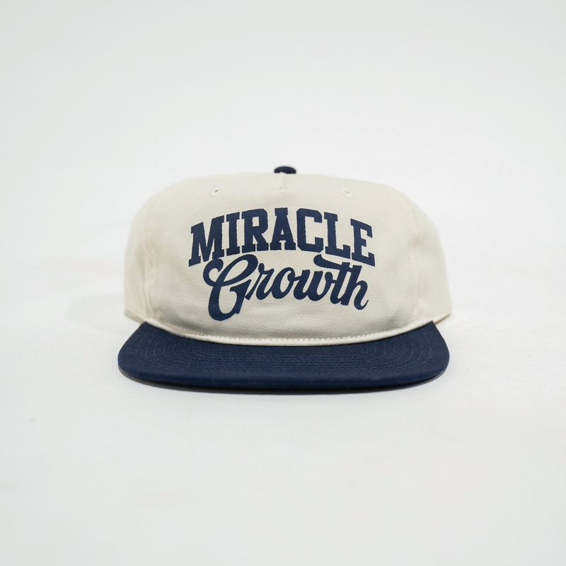 MIRACLE GROWTH HAT NATURAL/NAVY