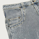 Rhinestone Wide Leg Pant