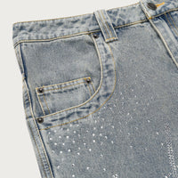 Rhinestone Wide Leg Pant