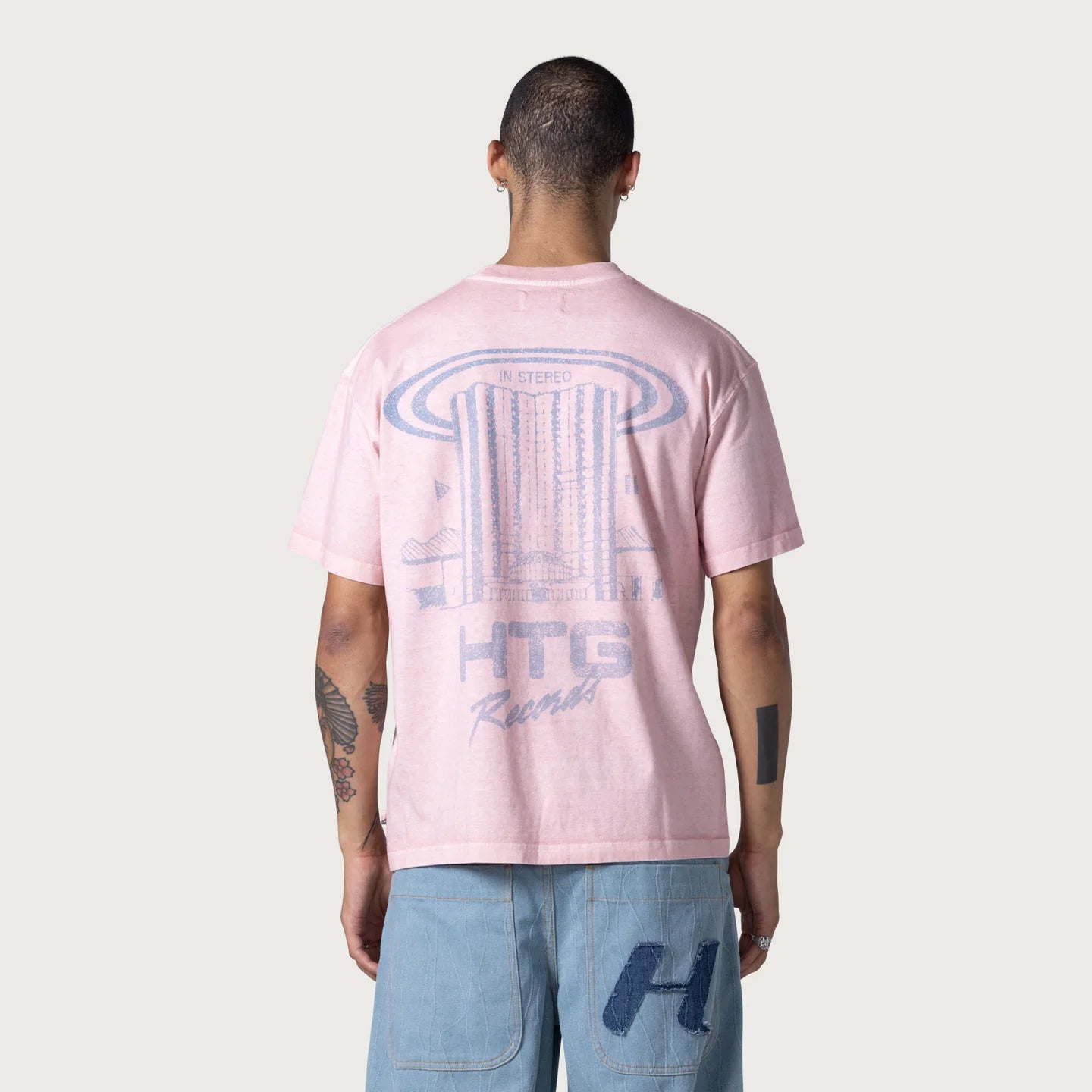 Htg Records Tee - Pink