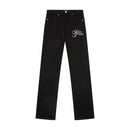 Rosette Embroidered Jeans