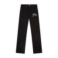 Rosette Embroidered Jeans