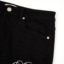 Rosette Embroidered Jeans