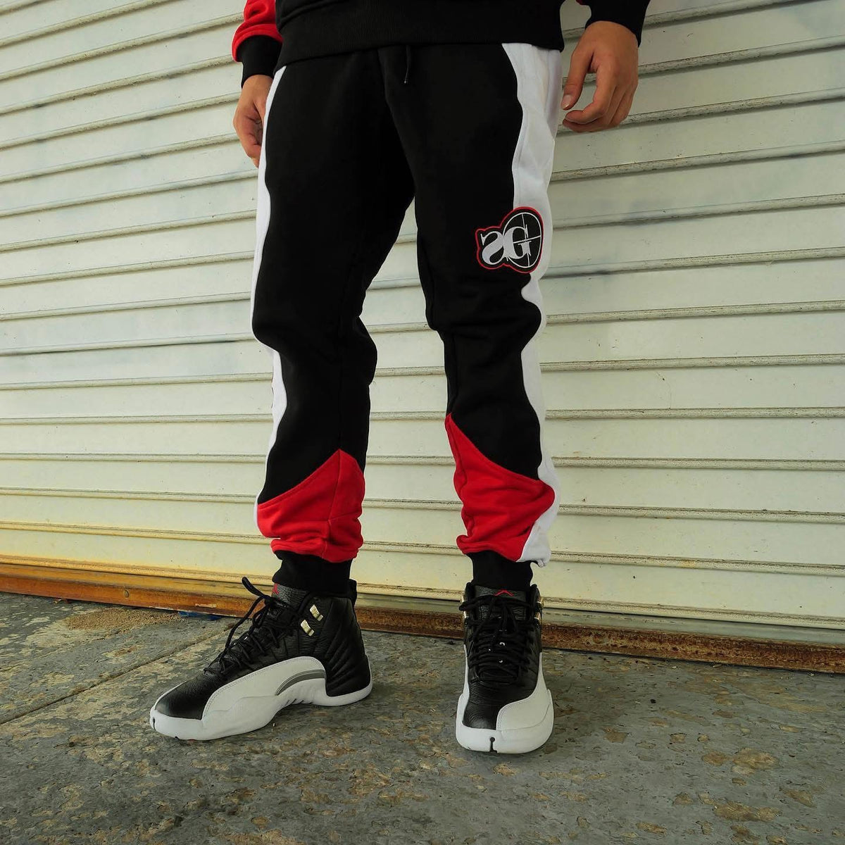 SG Wavy Joggers Black/Red