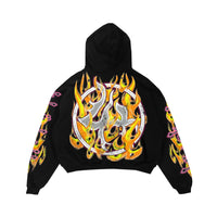 LH SHOCK HEARTS HOODIE BLACK