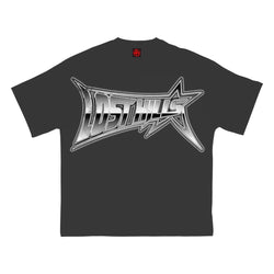 LH CHROME TEE BLACK