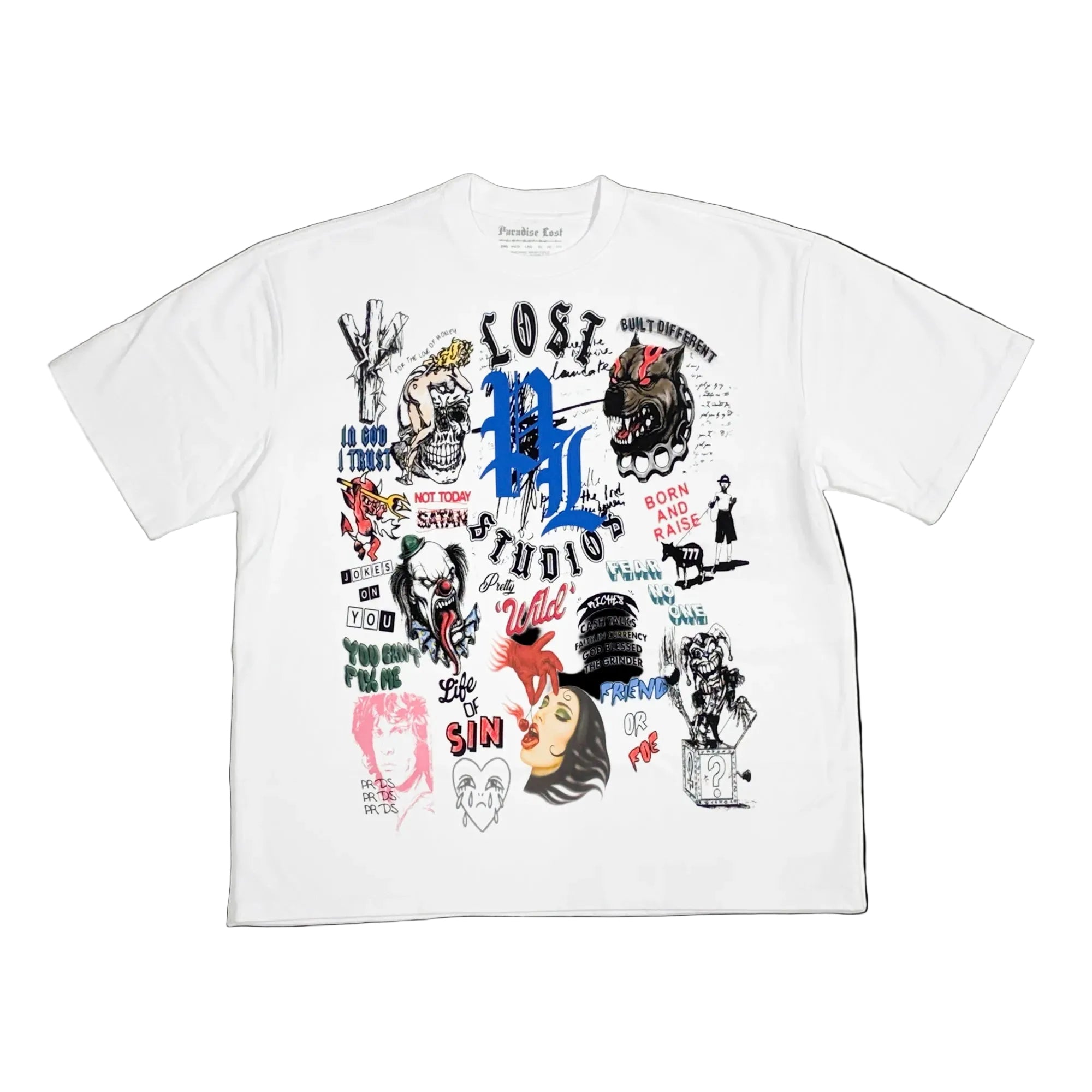 Scribble Tee White