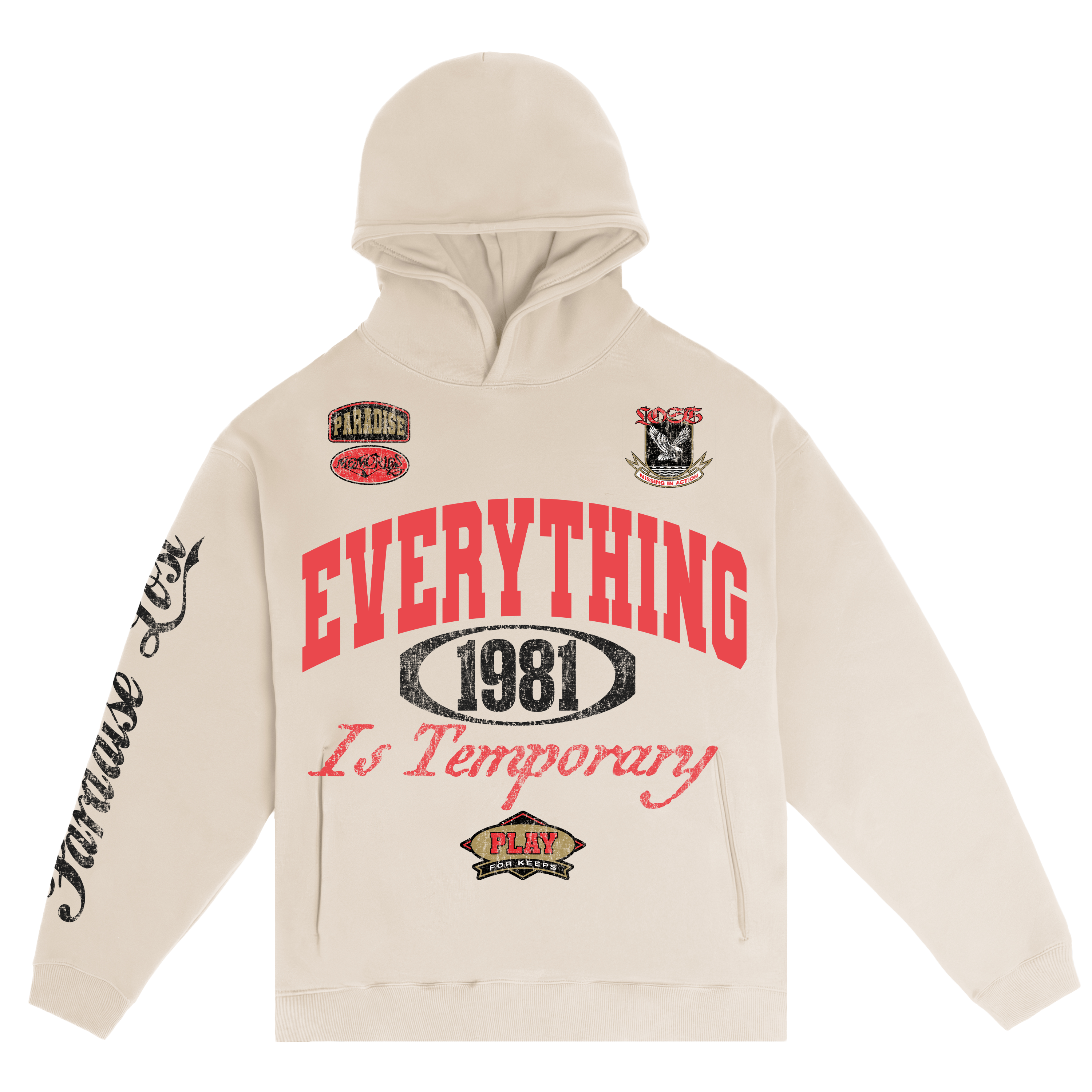 Lost In 1981 Hoodie Natural