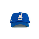 LA Chain Stitch Snap Back Cream/ Blue