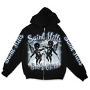 Gods Child Zip Hoodie Black