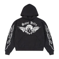 Saint Angel Hoodie Black
