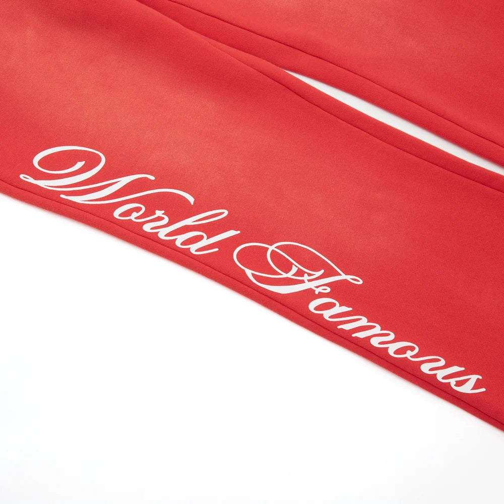 CHATEAU FLARES SUNFADE WASH RED