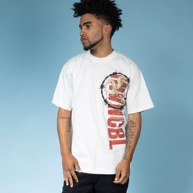 Barbed Skull Tee Ivory