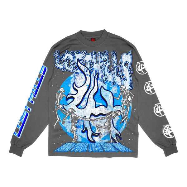 Find Your Own Way Ls Charcoal/Blue