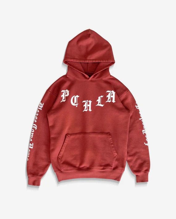 OLD ENGLISH HOODIE RUST