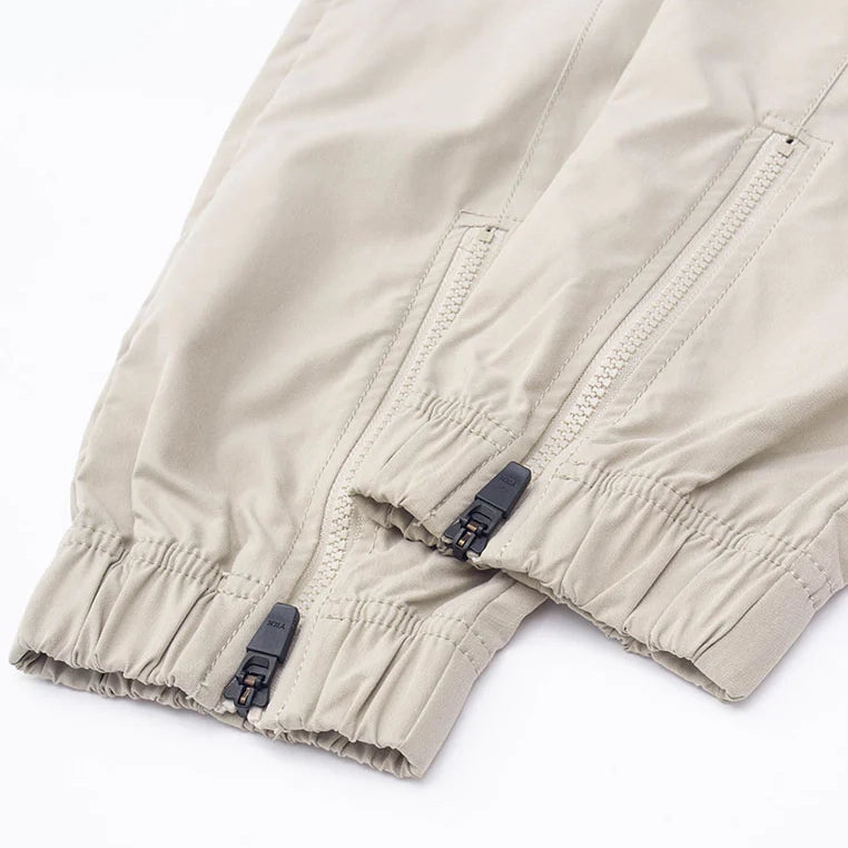 YANCE CARGO ZIP JOGGERS KHAKI