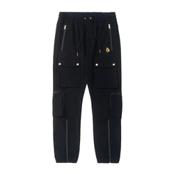 EBLA CARGO JOGGERS BLACK