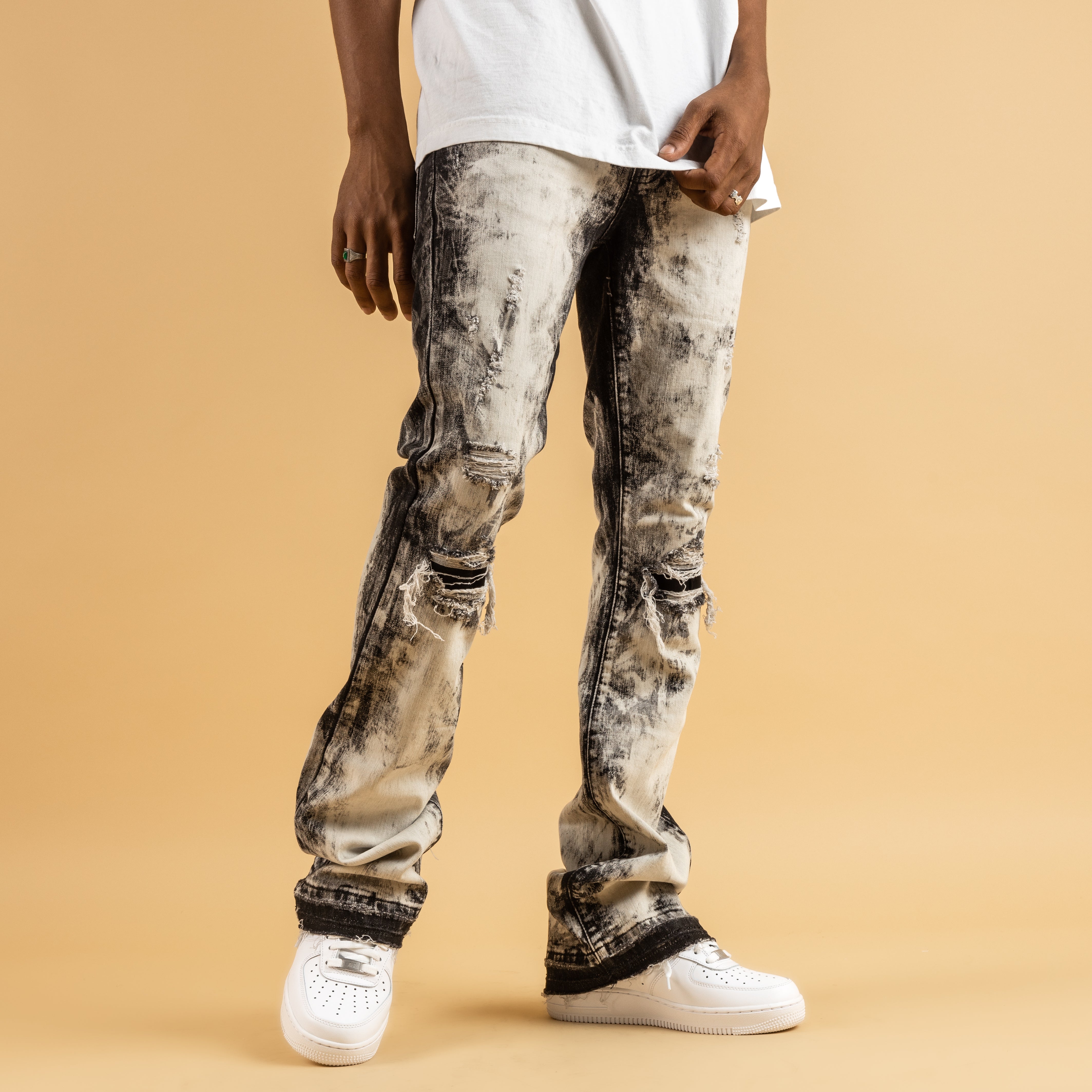 FUME STACKED DENIM