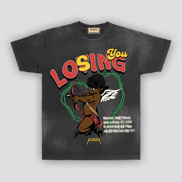 Losing You Tee Washed Black