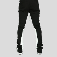 SUPER STACKED SWEATS BLACK/WHITE