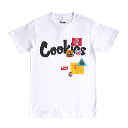 COLORES TEE WHITE/BLACK