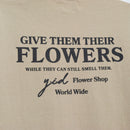 FLOWER SHOP TEE OATMEAL/BLACK