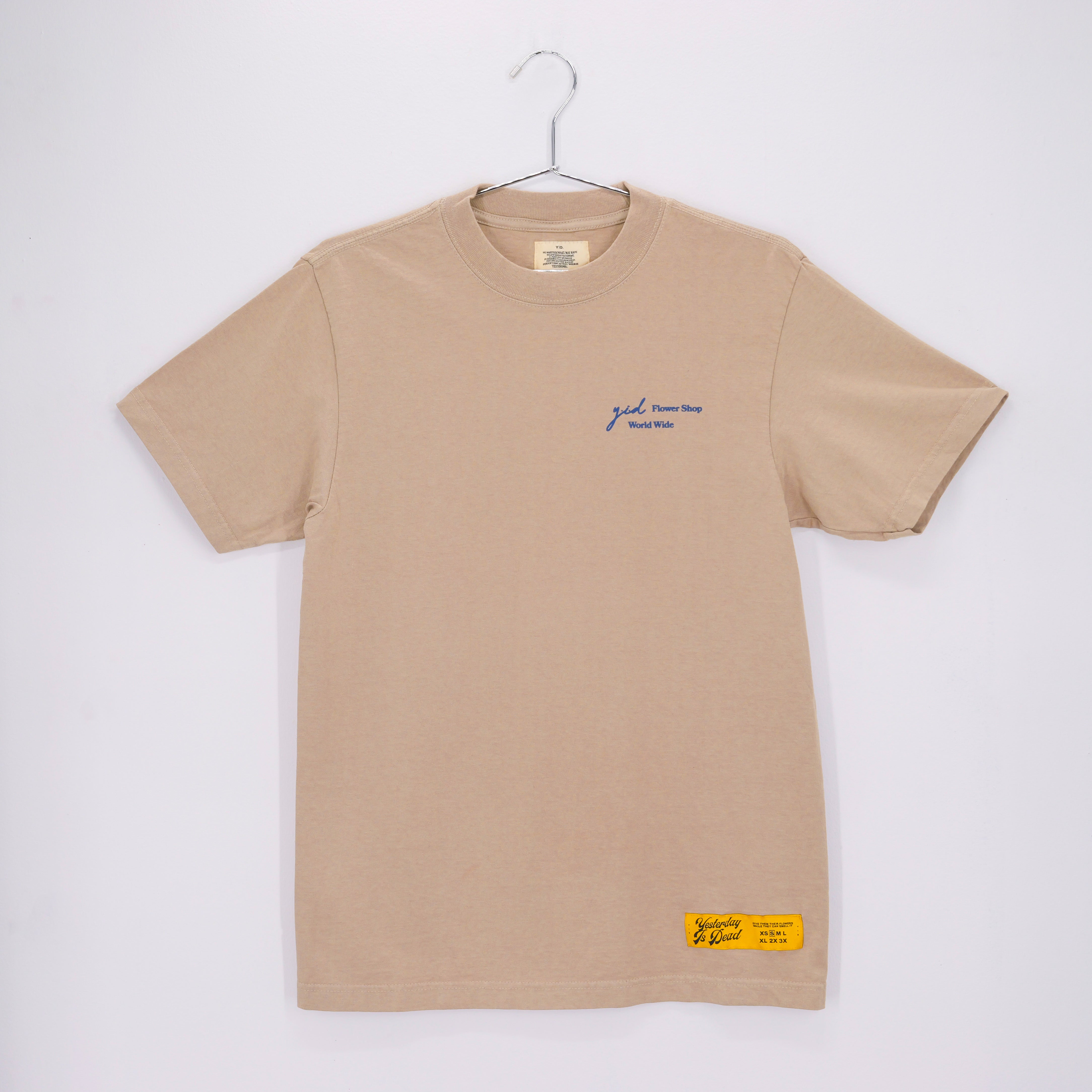 FLOWER SHOP TEE OATMEAL/NAVY